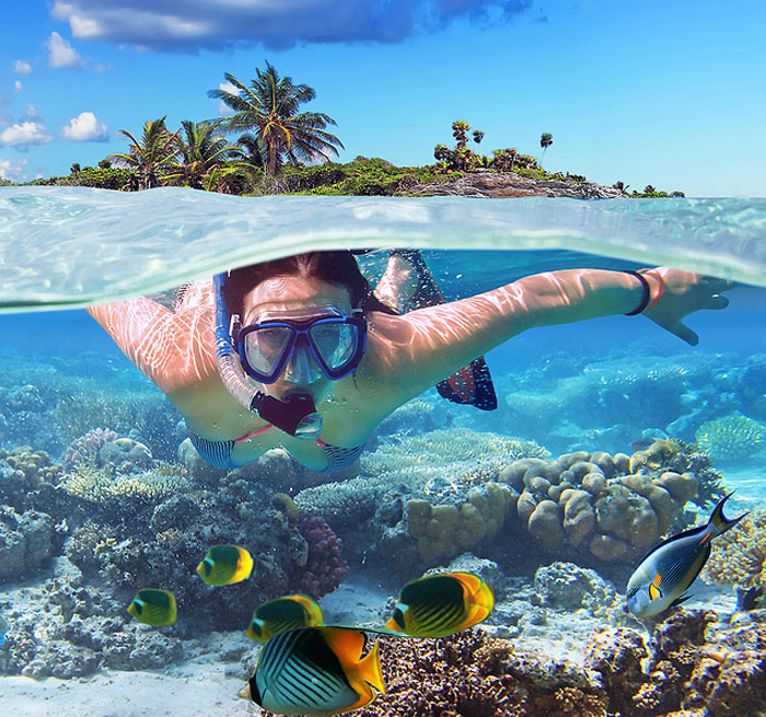 Cenote and snorkeling with turtles in Cancun